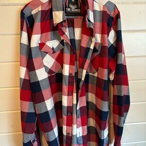 Men's Red white and blue Dixxon flannel.